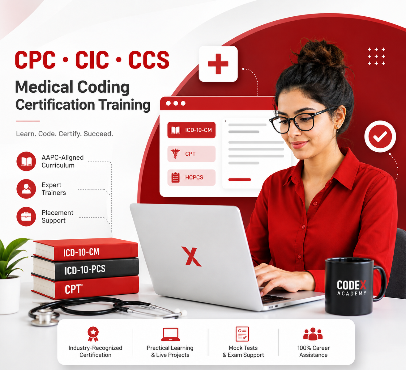 Medical coding training and certification preparation at CodeX Academy in Mohali